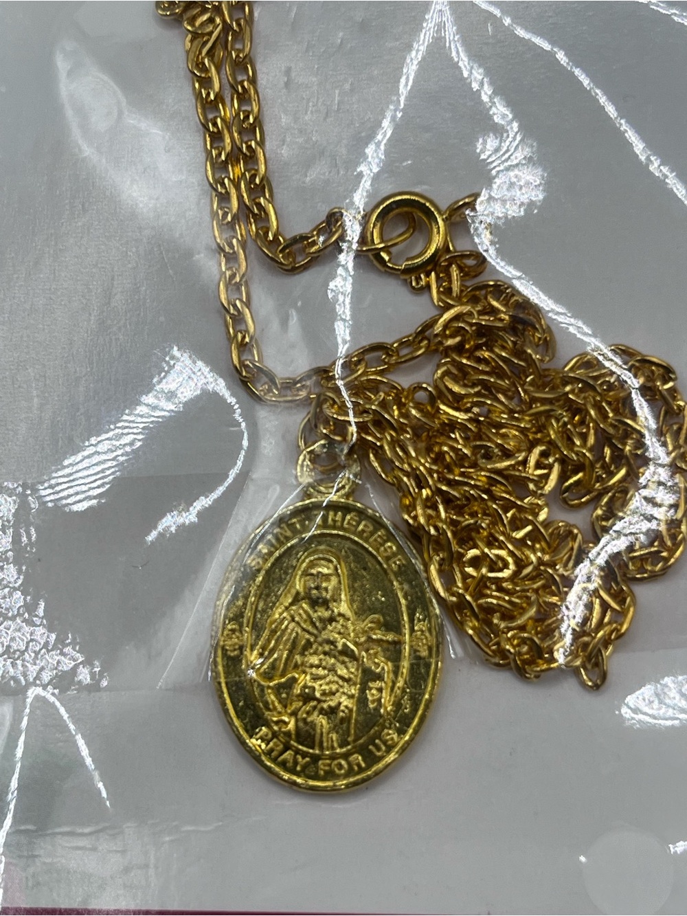 Saint Therese Medal Necklace